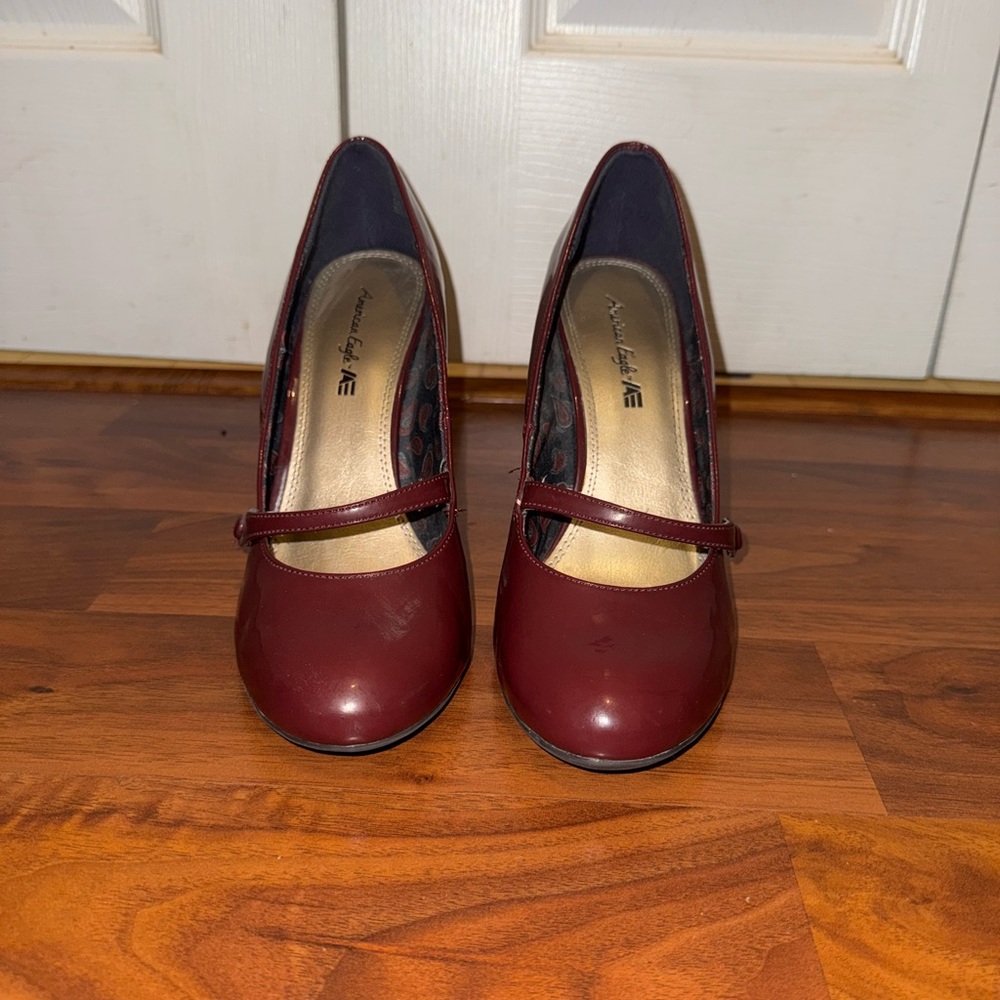 American Eagle Outfitters Burgundy Heels